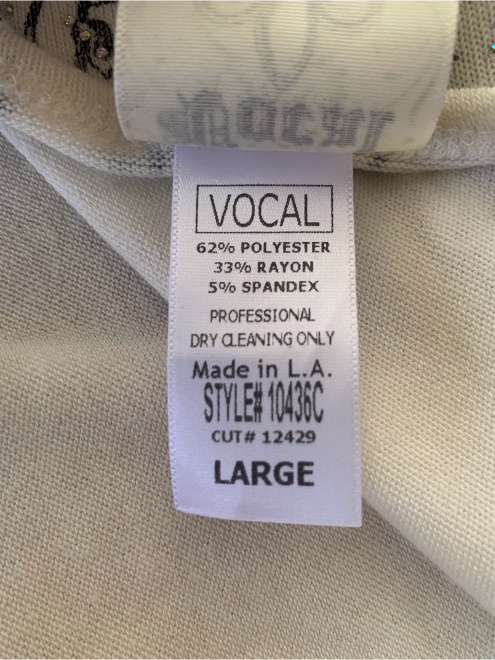 Vocal Cream Open-Front Cardigan Duster with Black Cross Embellished - Picture 7 of 8